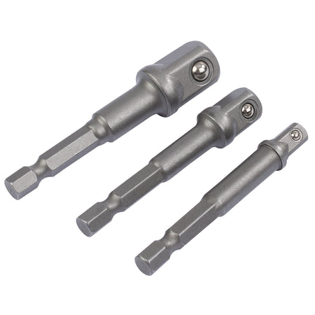 1/4" Hex. x 1/4" and 3/8" Square Drive Adaptors: Model No. BCS/3