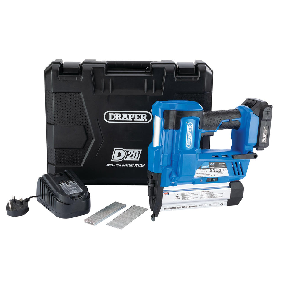 D20 20V Nailer/Stapler with 2Ah Battery and Charger: Model No. D20NSSET