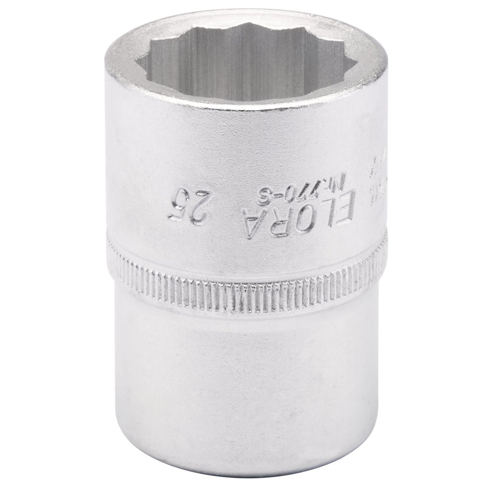 25mm 3/4in. Square Drive Bi-Hexagon Socket: Model No.770-SM