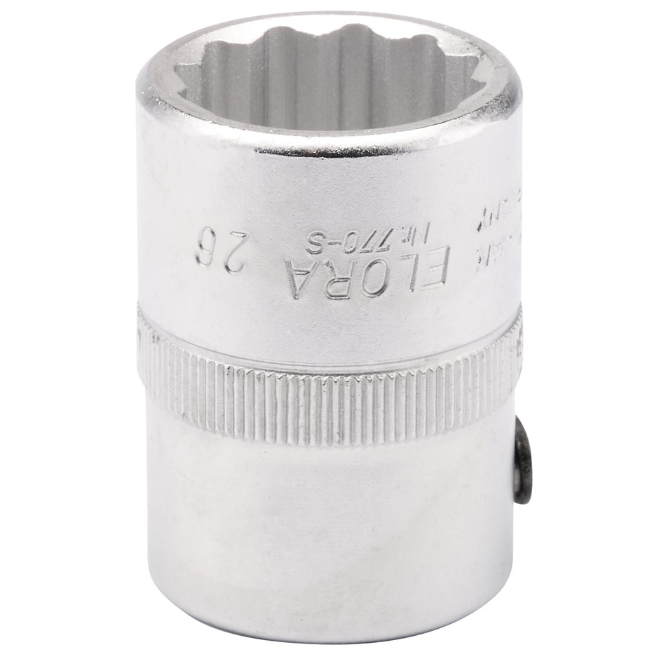 26mm 3/4in. Square Drive Bi-Hexagon Socket: Model No.770-SM