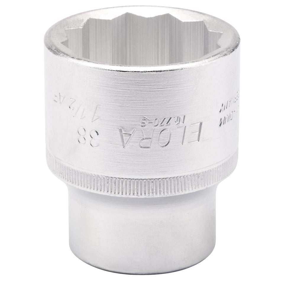 38mm-1.1/2in. 3/4in. Square Drive Bi-Hexagon Socket: Model No.770-SM