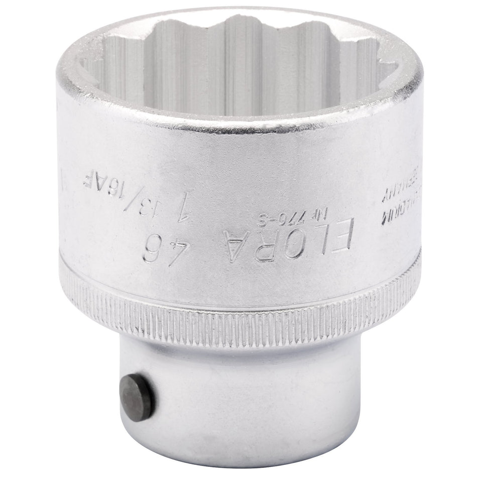46mm-1.13/16in. 3/4in. Square Drive Bi-Hexagon Socket: Model No.770-SM