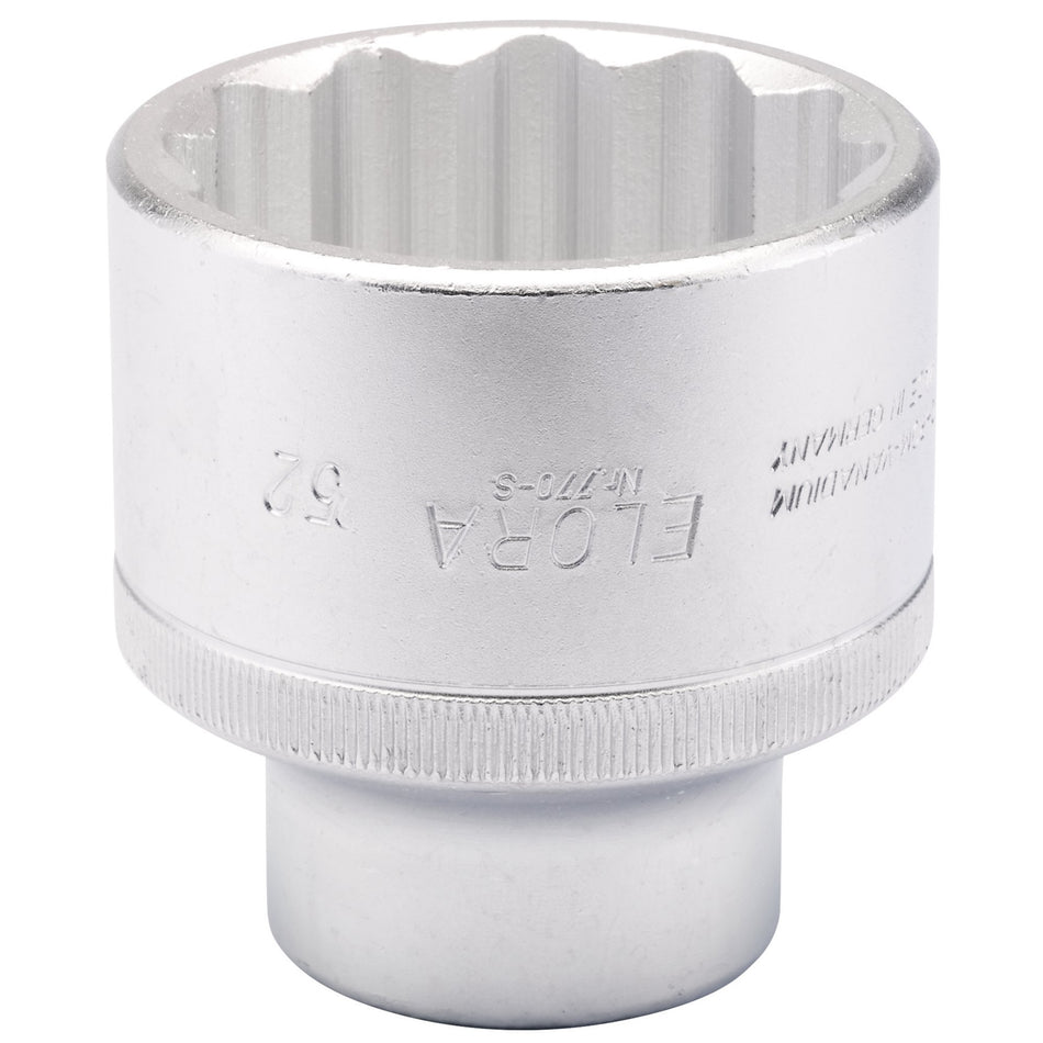 52mm 3/4in. Square Drive Bi-Hexagon Socket: Model No.770-SM