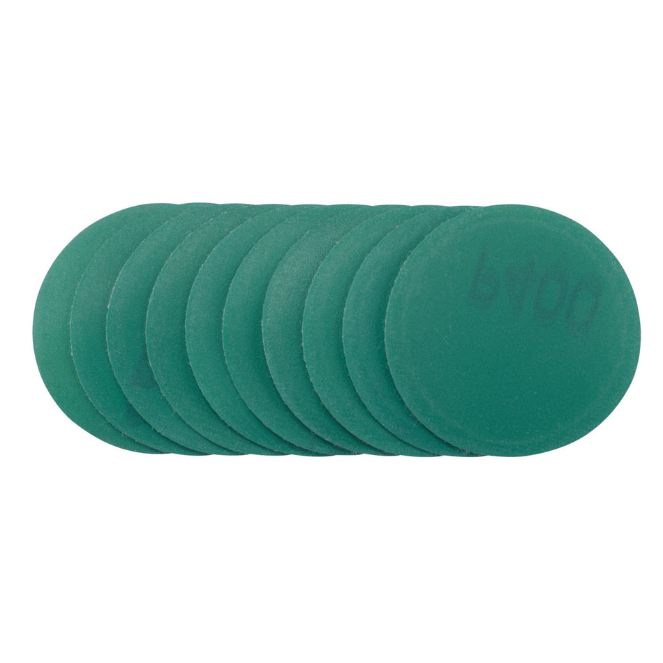 Wet and Dry Sanding Discs with Hook and Loop, 50mm, 400 Grit (Pack of 10): Model No. SDWOD50