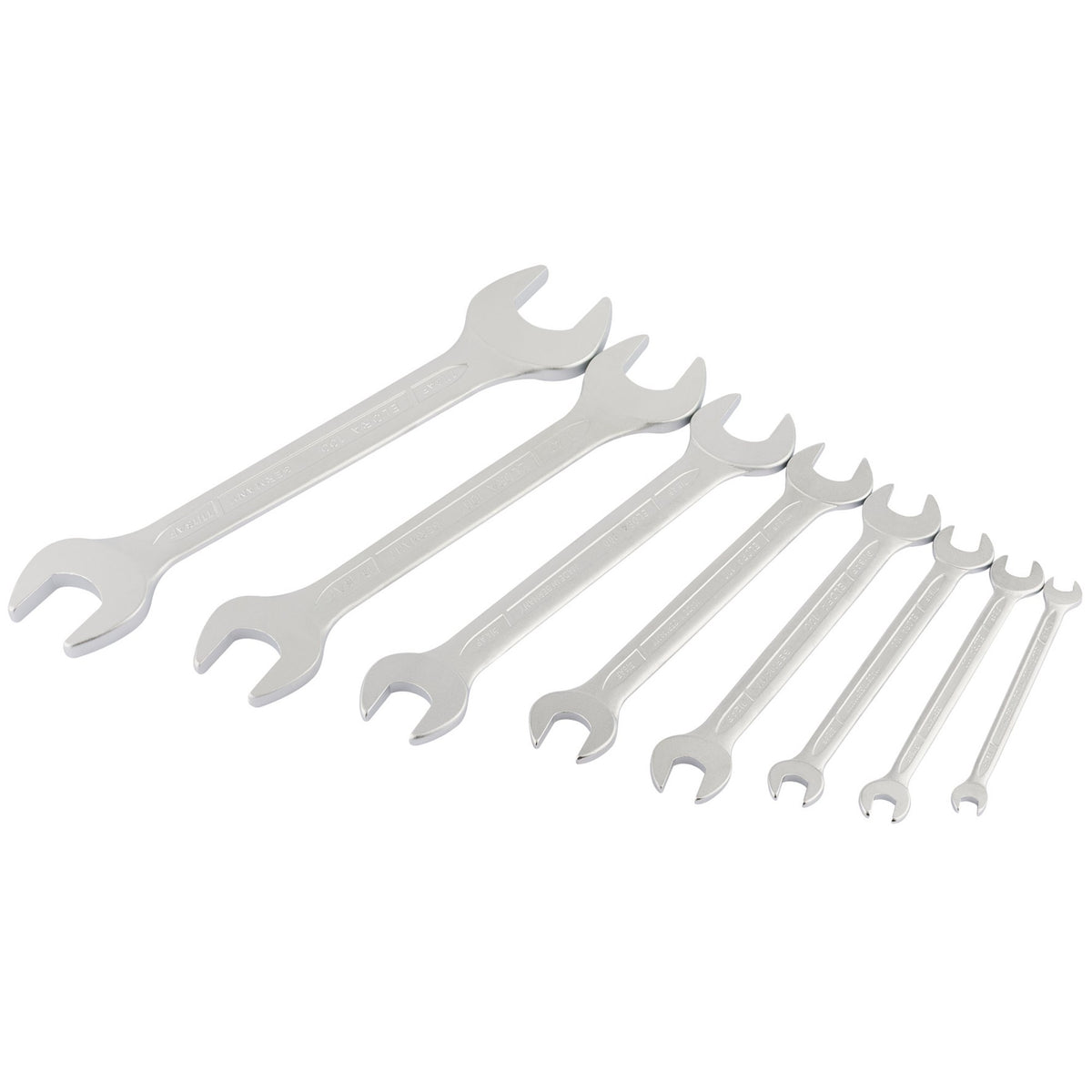 8 Piece Long Imperial Open End Spanner Set: Model No.100 S8AF