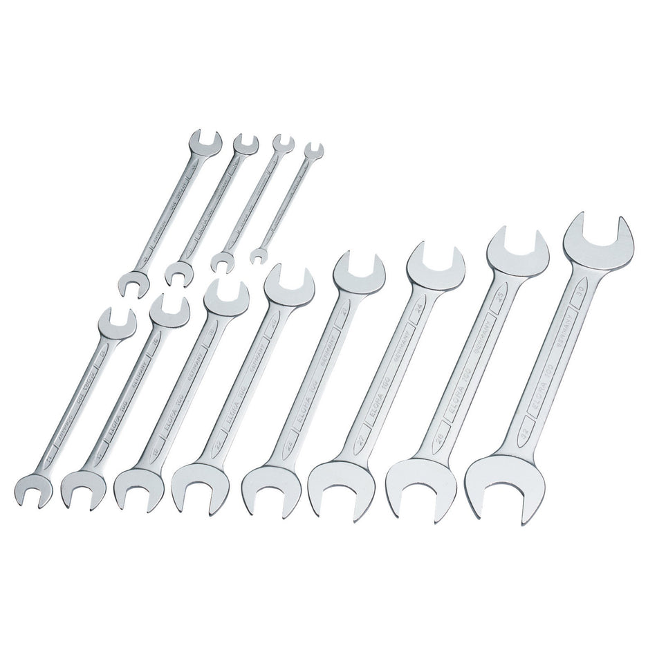 12 Piece Long Metric Open End Spanner Set: Model No.100 S 12M