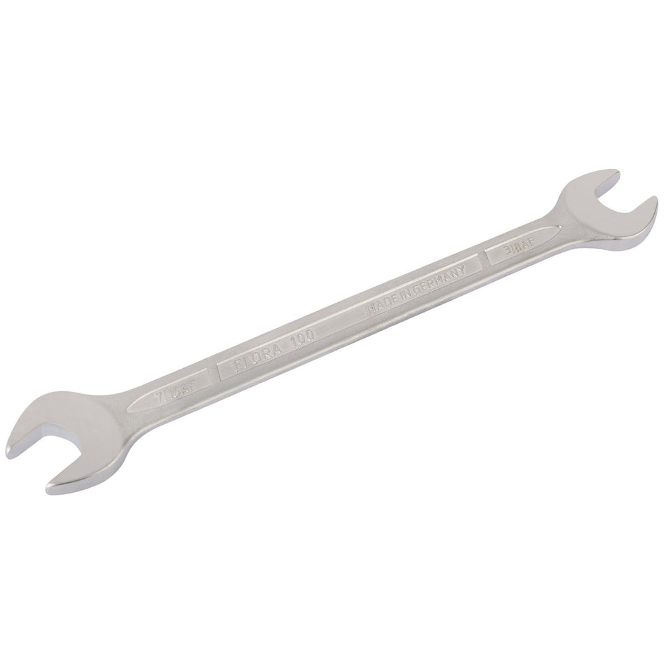 3/8 x 7/16 Long Imperial Double Open End Spanner: Model No.100