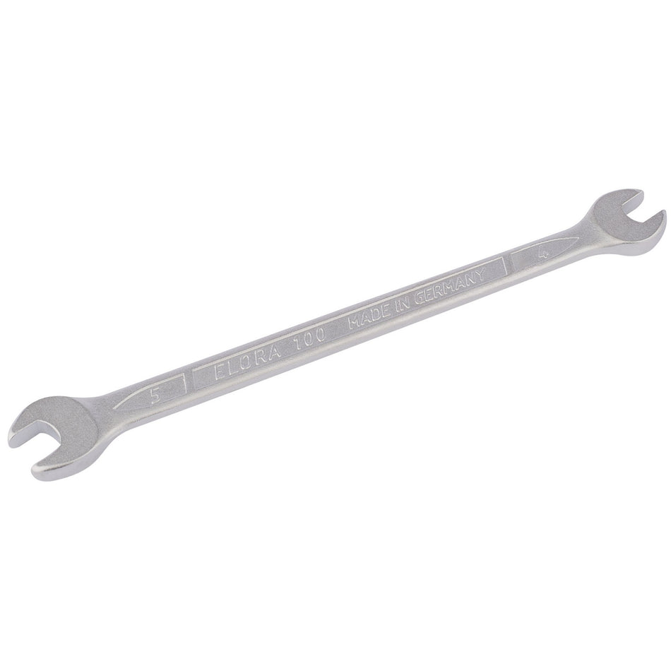 4mm x 5mm Long Metric Double Open End Spanner: Model No.100