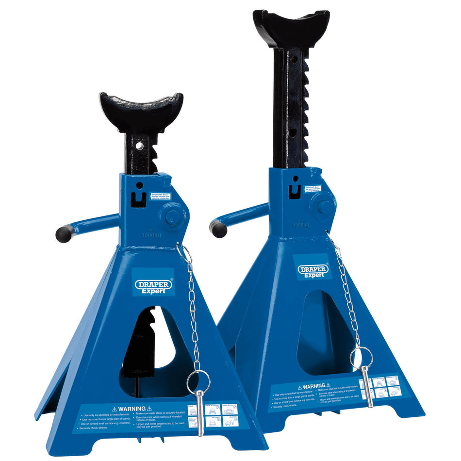 Pair of Ratcheting Axle Stands (5 tonne): Model No.ARAS05-E