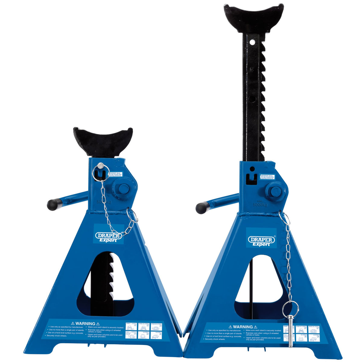Pair of Ratcheting Axle Stands (5 tonne): Model No.ARAS05-E