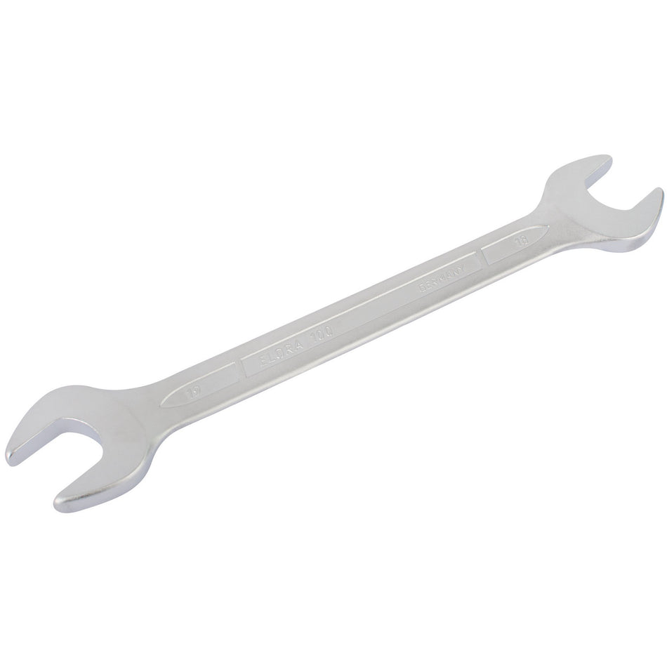18mm x 19mm Long Metric Double Open End Spanner: Model No.100