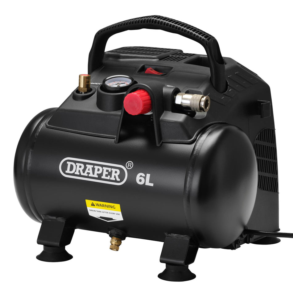 6L Oil-Free Air Compressor (1.2kW): Model No.DA6/180