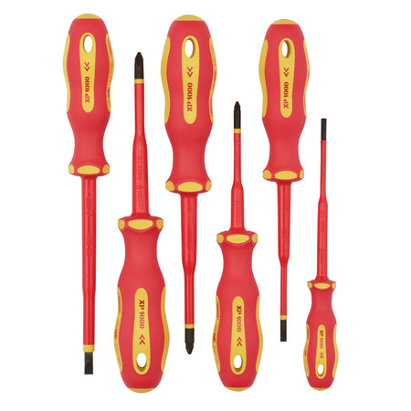 Ergo Plus Slimline VDE Approved Fully Insulated Screwdrivers (6 Piece): Model No. 965SLIM/6