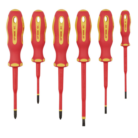 Ergo Plus Slimline VDE Approved Fully Insulated Screwdrivers (6 Piece): Model No. 965SLIM/6