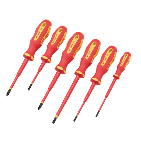 Ergo Plus Slimline VDE Approved Fully Insulated Screwdrivers (6 Piece): Model No. 965SLIM/6