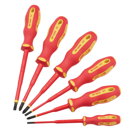 Ergo Plus Slimline VDE Approved Fully Insulated Screwdrivers (6 Piece): Model No. 965SLIM/6