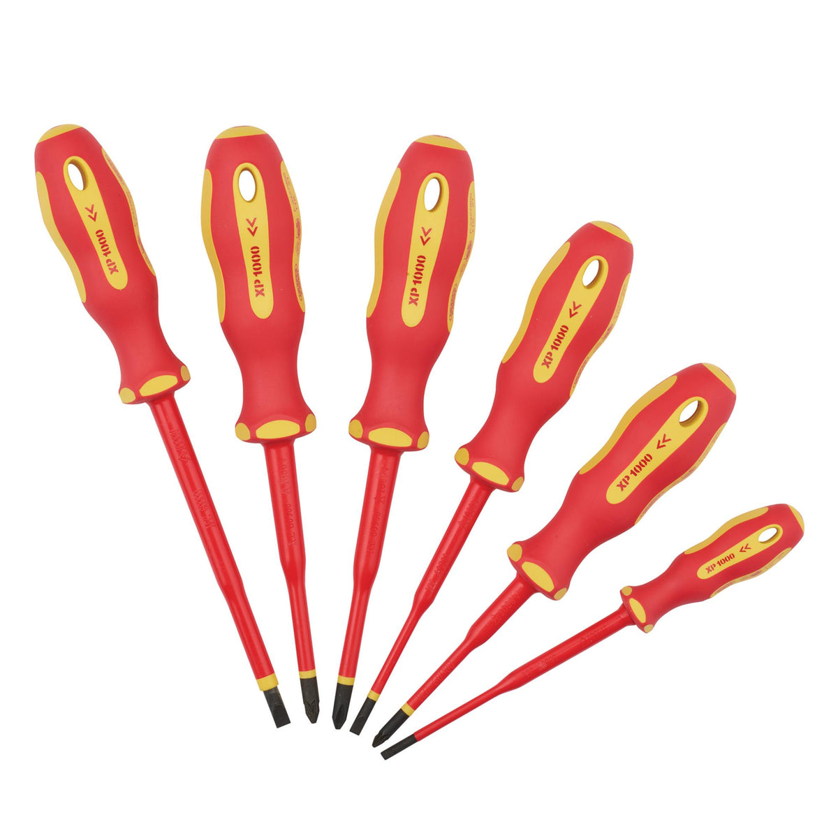 Ergo Plus Slimline VDE Approved Fully Insulated Screwdrivers (6 Piece): Model No. 965SLIM/6