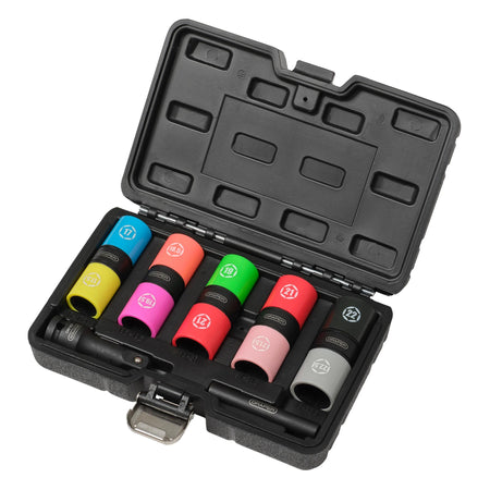 Double Ended Wheel Nut Socket Set, 1/2" Sq. Dr. (7 Piece): Model. No.DEWNSS - 7PCS