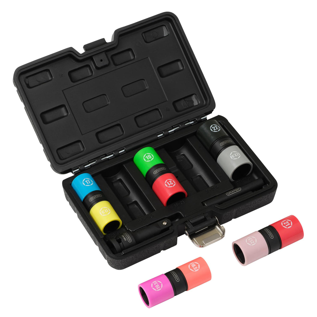 Double Ended Wheel Nut Socket Set, 1/2" Sq. Dr. (7 Piece): Model. No.DEWNSS - 7PCS