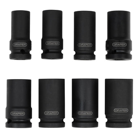 Locking Wheel Nut Removal Set, 1/2" Sq. Dr. (8 Piece): Model. No.LWNR1/2-8PC