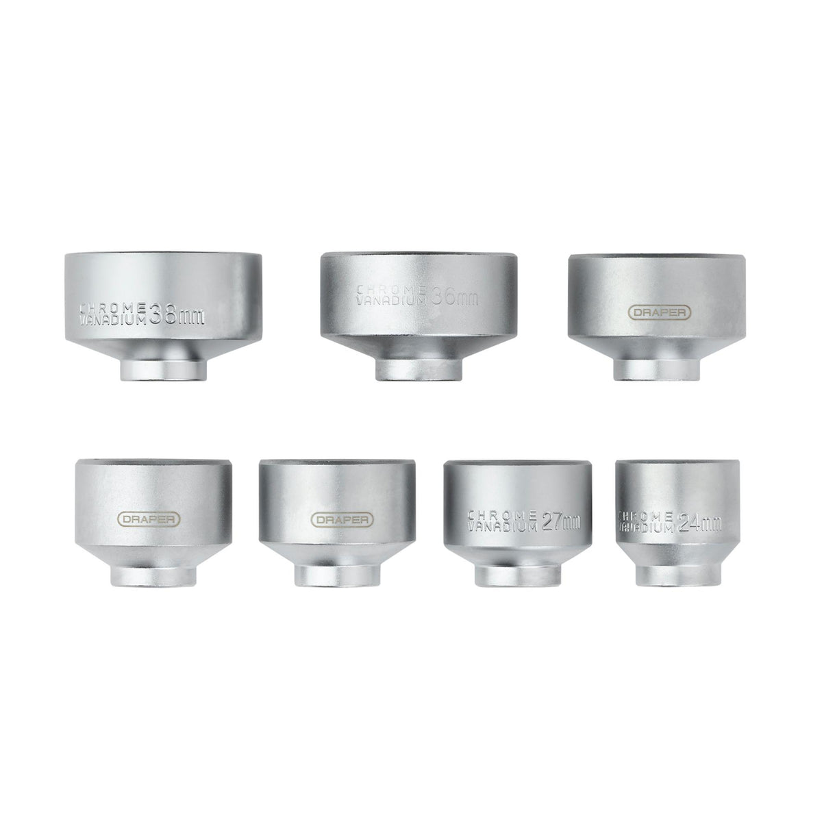 Oil Filter Socket Set, 3/8" Sq. Dr. (7 Piece): Model. No.OFSS3/8 - 7PC