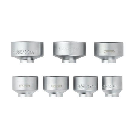 Oil Filter Socket Set, 3/8" Sq. Dr. (7 Piece): Model. No.OFSS3/8 - 7PC