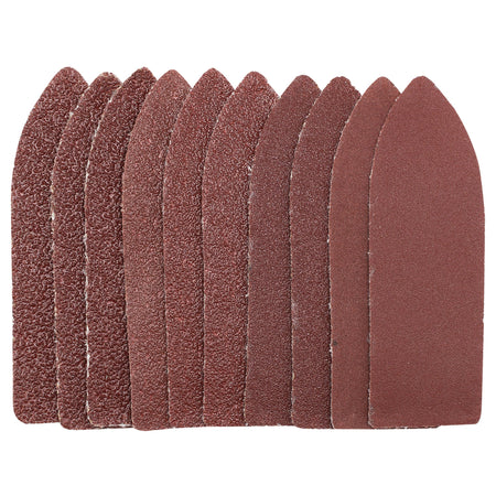 Ten Assorted Grit Hook and Loop Finger Sheets (67 x 67 x 22mm): Model No.APT152