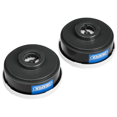 Spare A1P2 Filters (2) for Combined Vapour and Dust Respirator 03030: Model No. CFA1P2