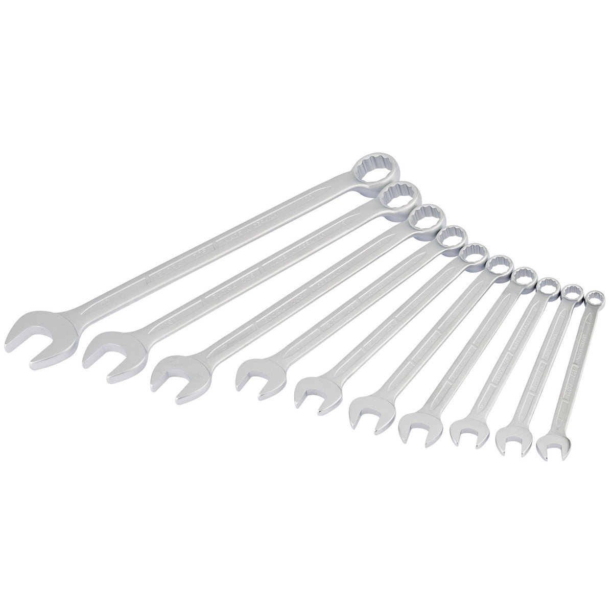 10 Piece Long Metric Combination Spanner Set: Model No.205 S10M