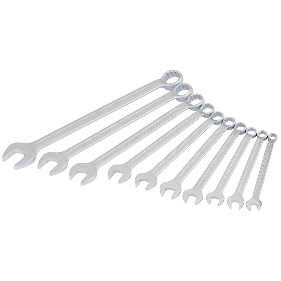 10 Piece Long Metric Combination Spanner Set: Model No.205 S10M