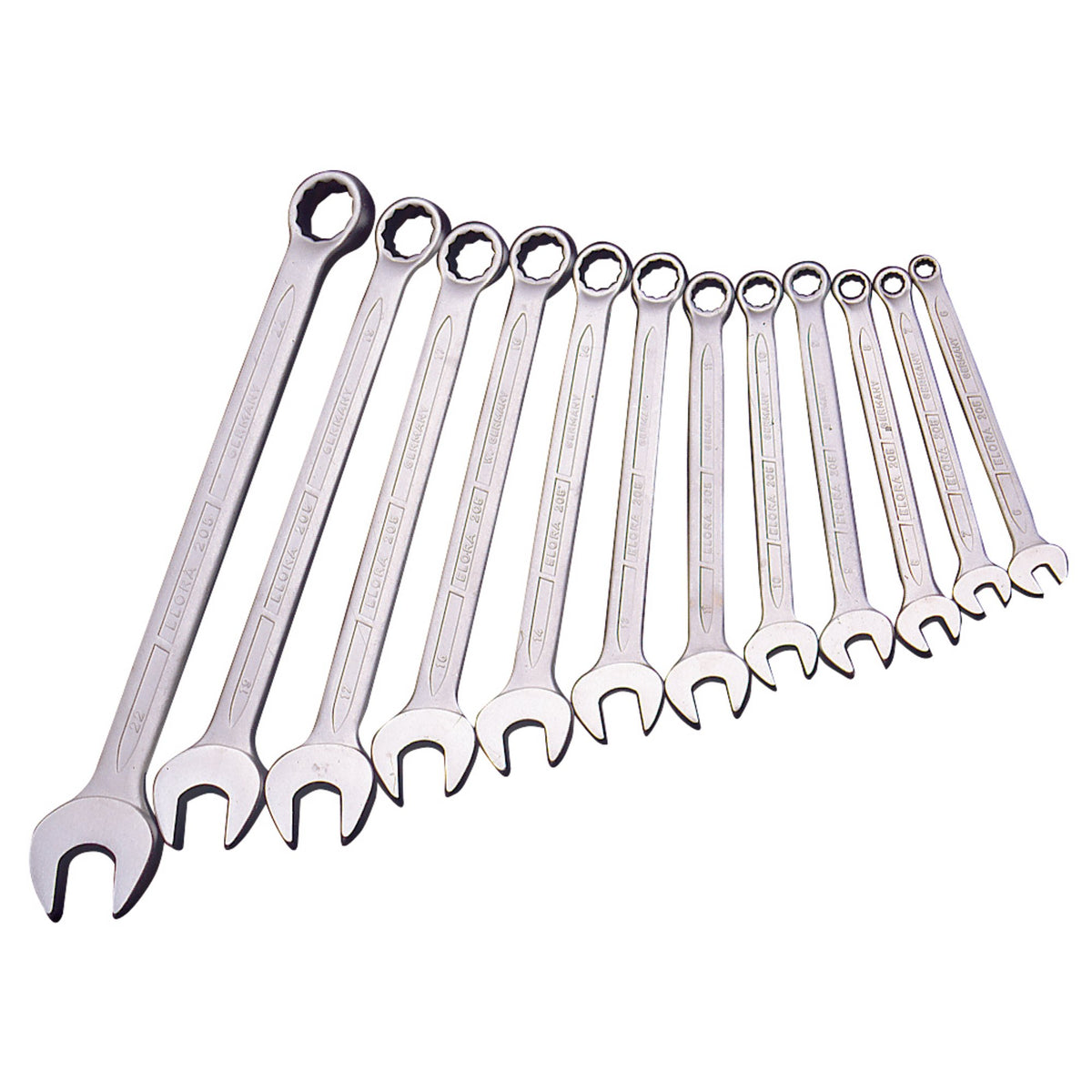 12 Piece Long Metric Combination Spanner Set: Model No.205 S12M
