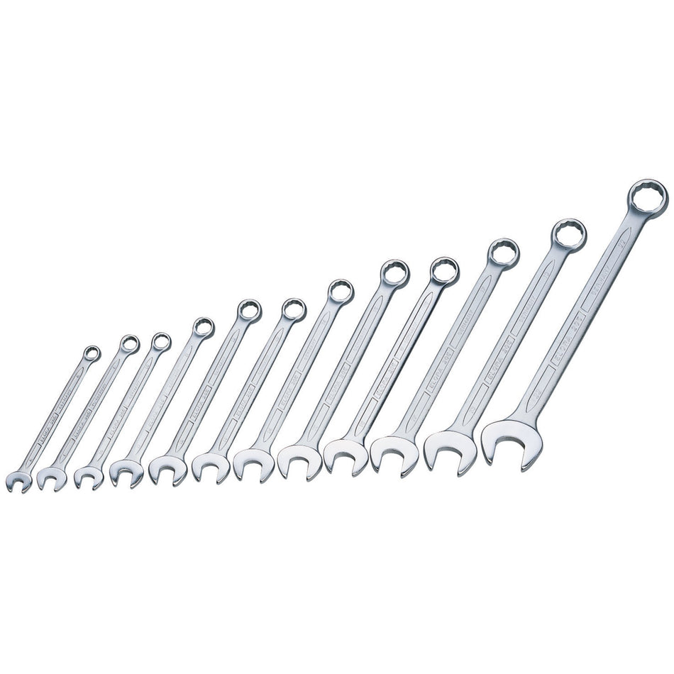 12 Piece Long Metric Combination Spanner Set: Model No.205 S12M