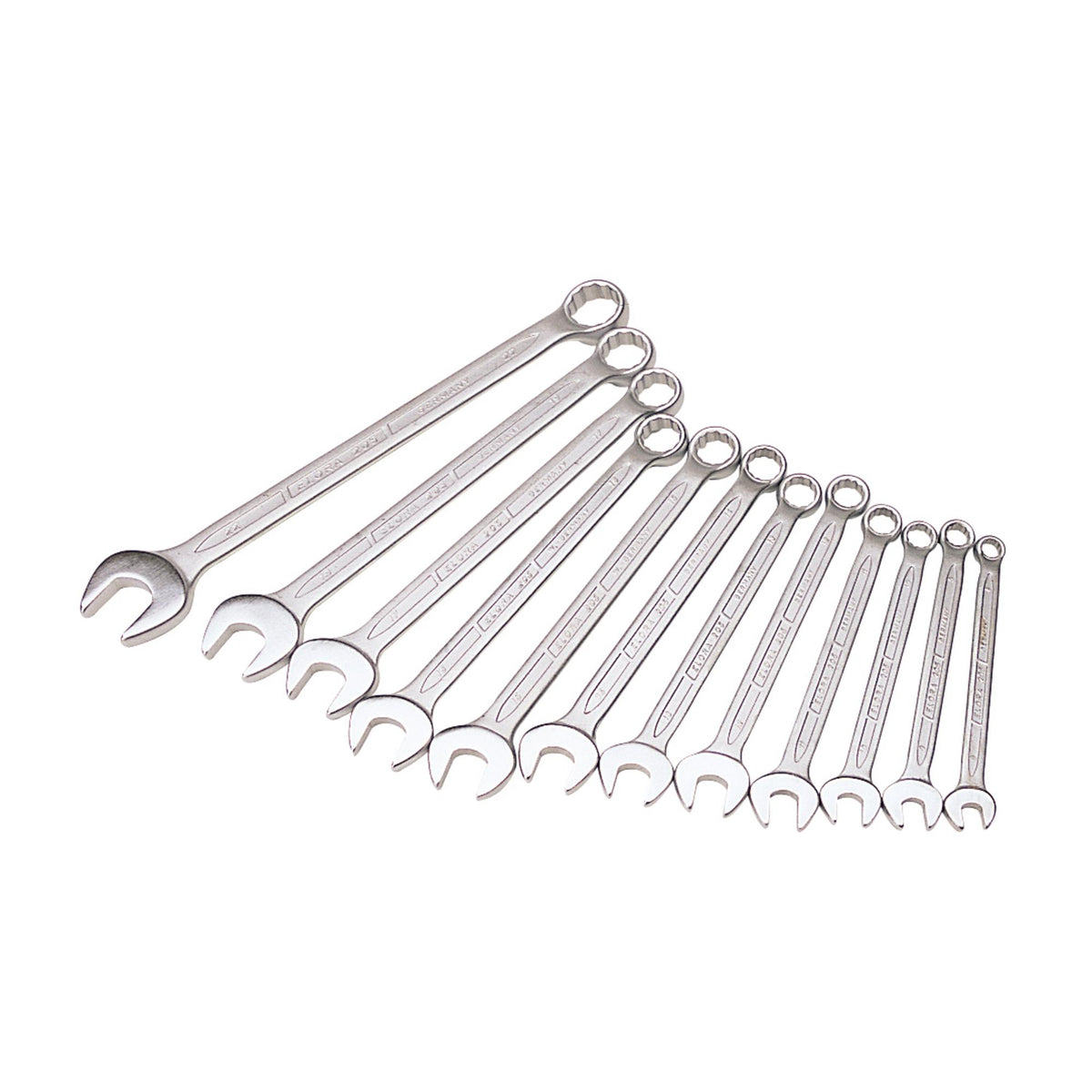 12 Piece Long Metric Combination Spanner Set: Model No.205 S12M
