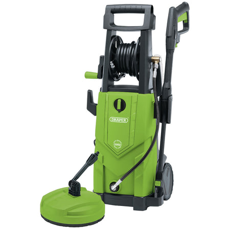 230V Pressure Washer, 2,200W, 165Bar, Green: Model No. PW2200/110D/GRN