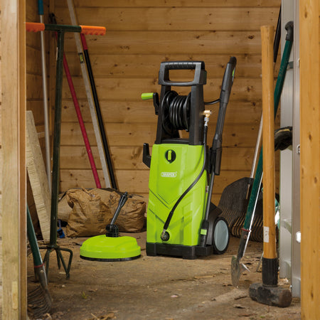 230V Pressure Washer, 2,200W, 165Bar, Green: Model No. PW2200/110D/GRN