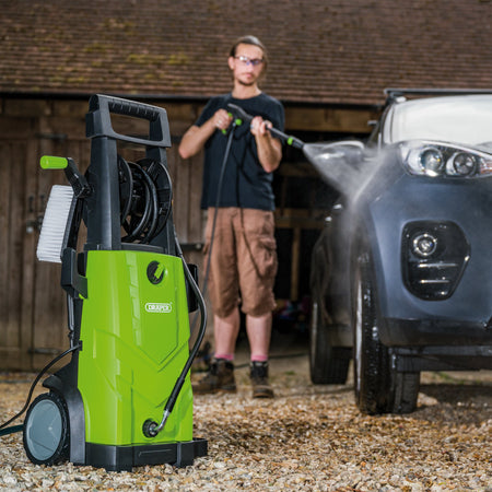 230V Pressure Washer, 2,200W, 165Bar, Green: Model No. PW2200/110D/GRN