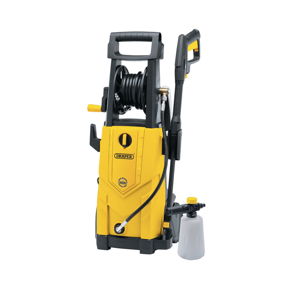 230V Pressure Washer, 2,200W, 165Bar, Yellow: Model No. PW2200/110D/YEL