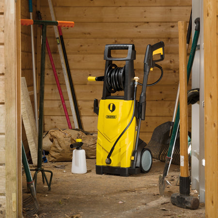 230V Pressure Washer, 2,200W, 165Bar, Yellow: Model No. PW2200/110D/YEL