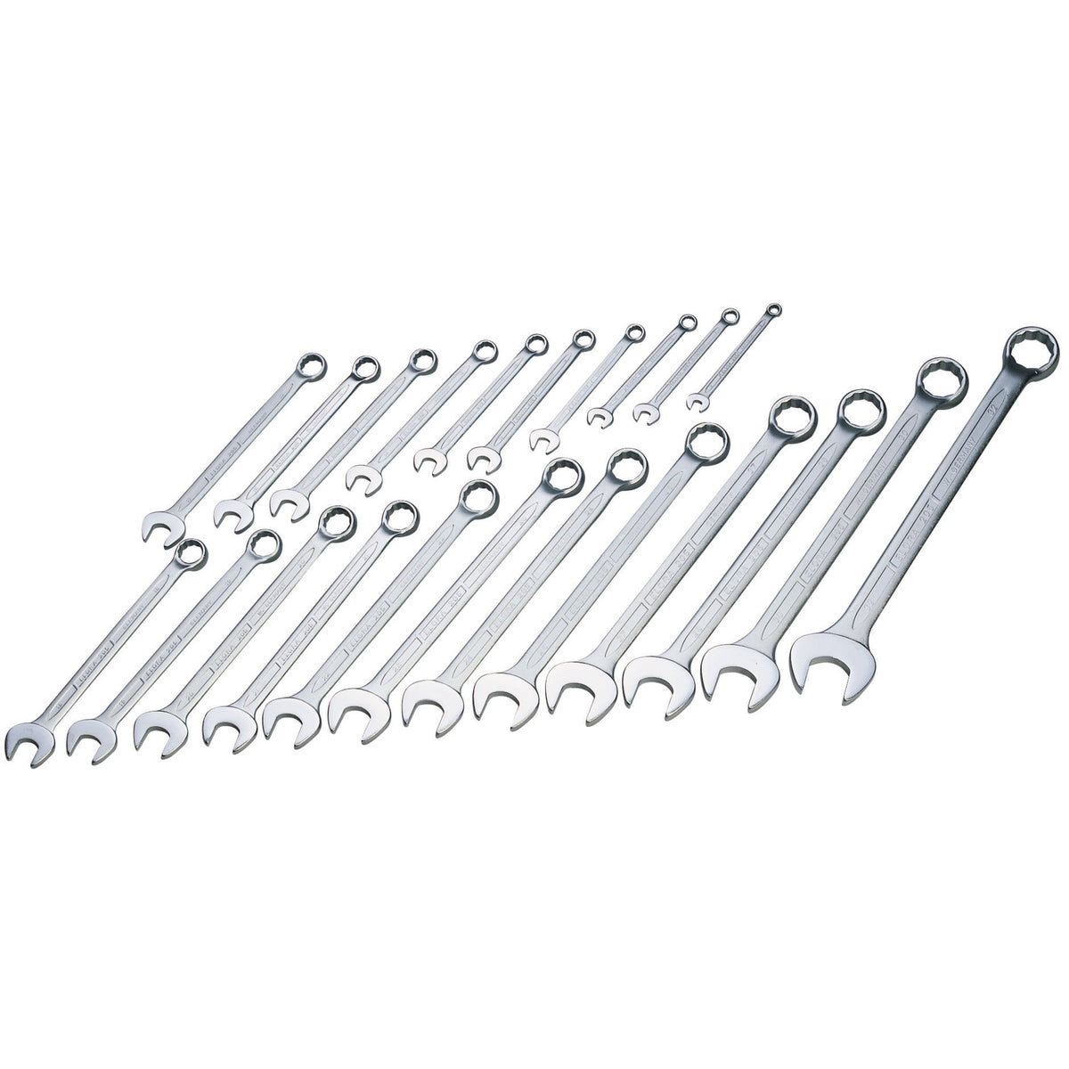 22 Piece Long Metric Combination Spanner Set: Model No.205 S22M