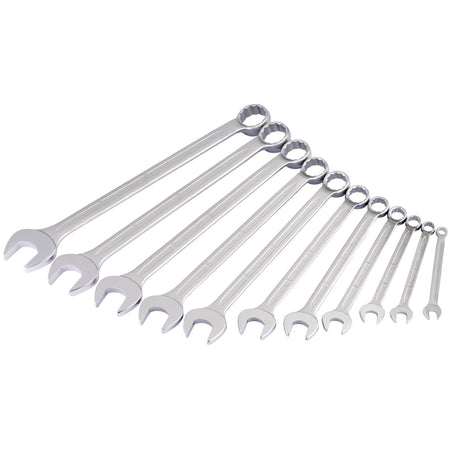 11 Piece Long Whitworth Combination Spanner Set: Model No.205 S11W