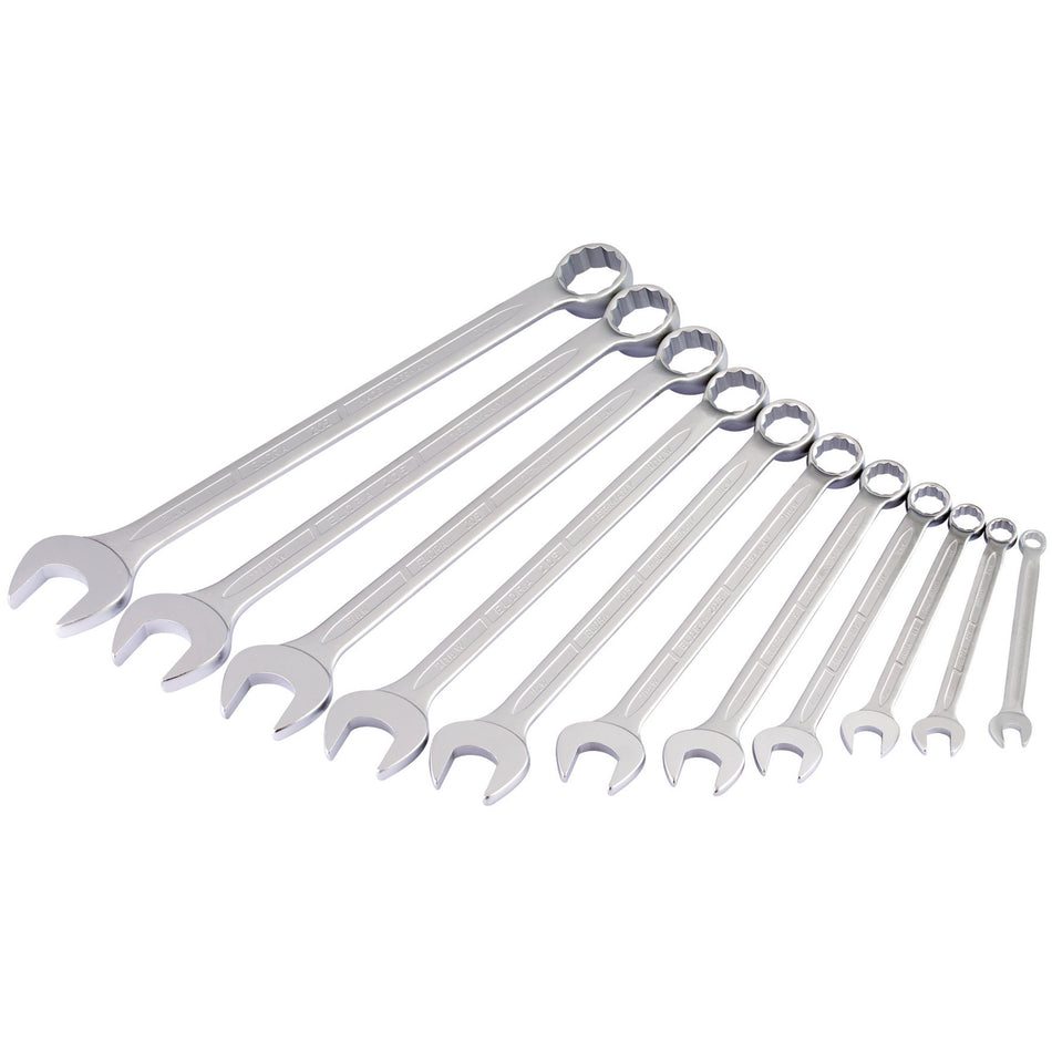 11 Piece Long Whitworth Combination Spanner Set: Model No.205 S11W