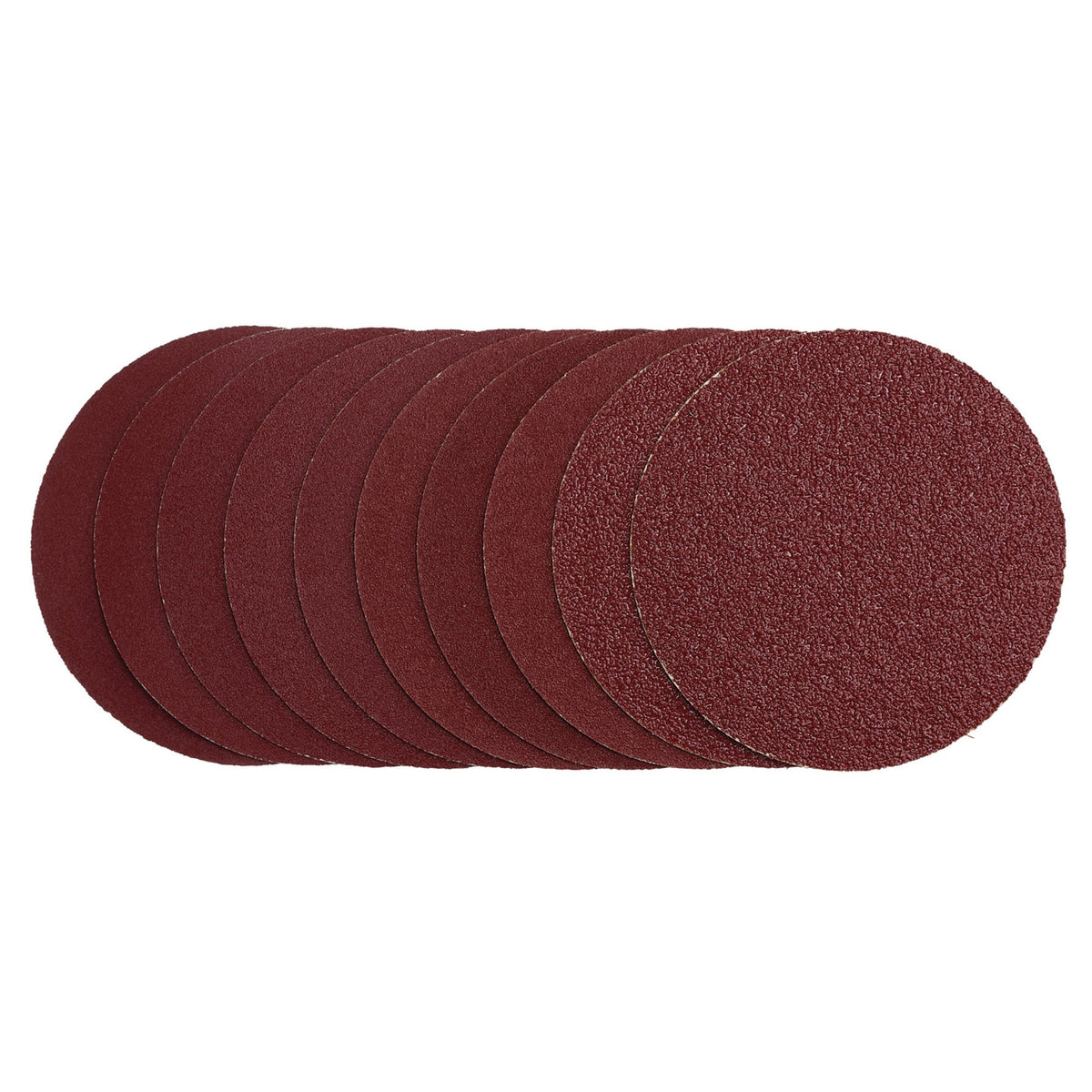 Sanding Discs, 125mm, Hook & Loop, Assorted Grit - 40G, 80G, 120G, 240G (Pack of 10) : Model No. SDHL125