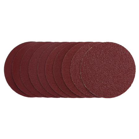 Sanding Discs, 125mm, Hook & Loop, Assorted Grit - 40G, 80G, 120G, 240G (Pack of 10) : Model No. SDHL125