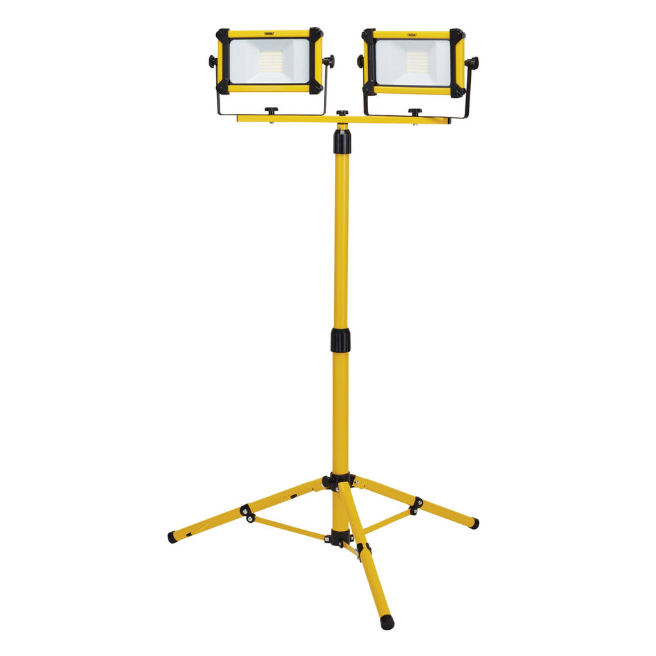 110V SMD LED Tripod Site Light, 2 x 30W, 6600 Lumens : Model No. 110V/TSL/30WT