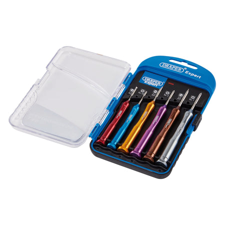 DRAPER Expert 6 Piece Precision Screwdriver Set: Model No.PSD6