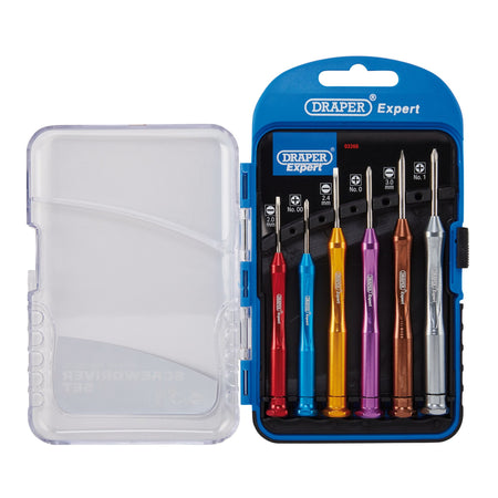 DRAPER Expert 6 Piece Precision Screwdriver Set: Model No.PSD6