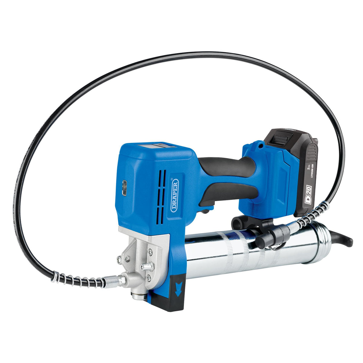 D20 20V Grease Gun Kit, 1 x 2.0Ah Battery, 1 x Charger (3 Piece) : Model No. D20GGKIT