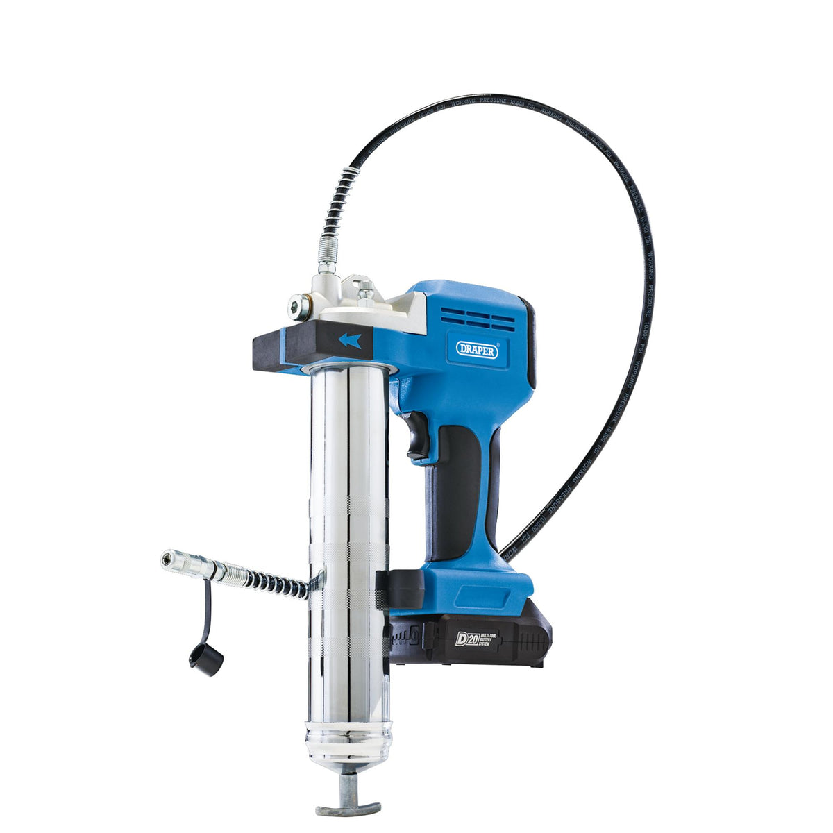D20 20V Grease Gun Kit, 1 x 2.0Ah Battery, 1 x Charger (3 Piece) : Model No. D20GGKIT