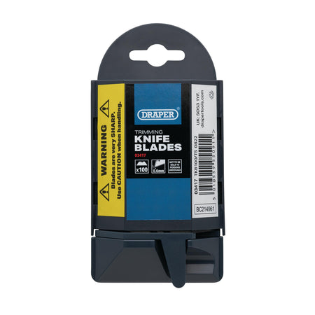 Heavy Duty Trimming Knife Blades with Single Blade Dispenser (Pack of 100) : Model No. TKB100