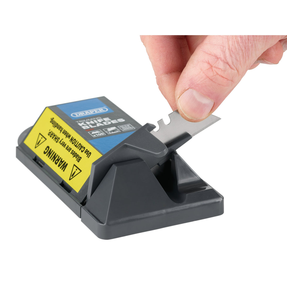 Heavy Duty Trimming Knife Blades with Single Blade Dispenser (Pack of 100) : Model No. TKB100